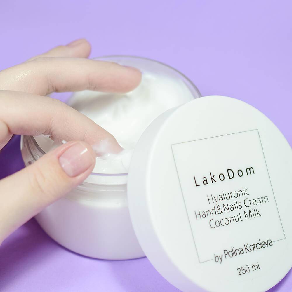 Hyaluron cream for hands and nails «COCONUT MILK», 250 ml